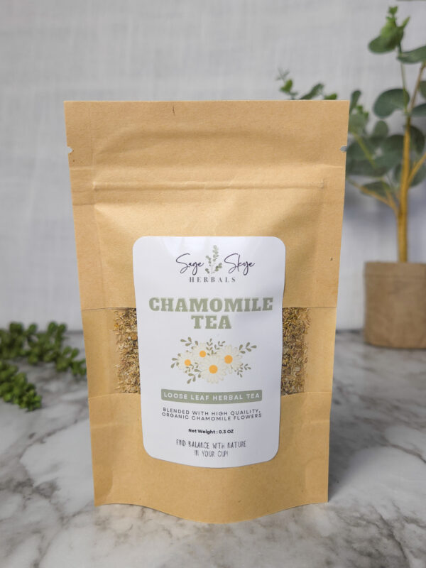 Chamomile tea sample