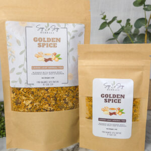 Golden Spice Herbal Tea Sizes